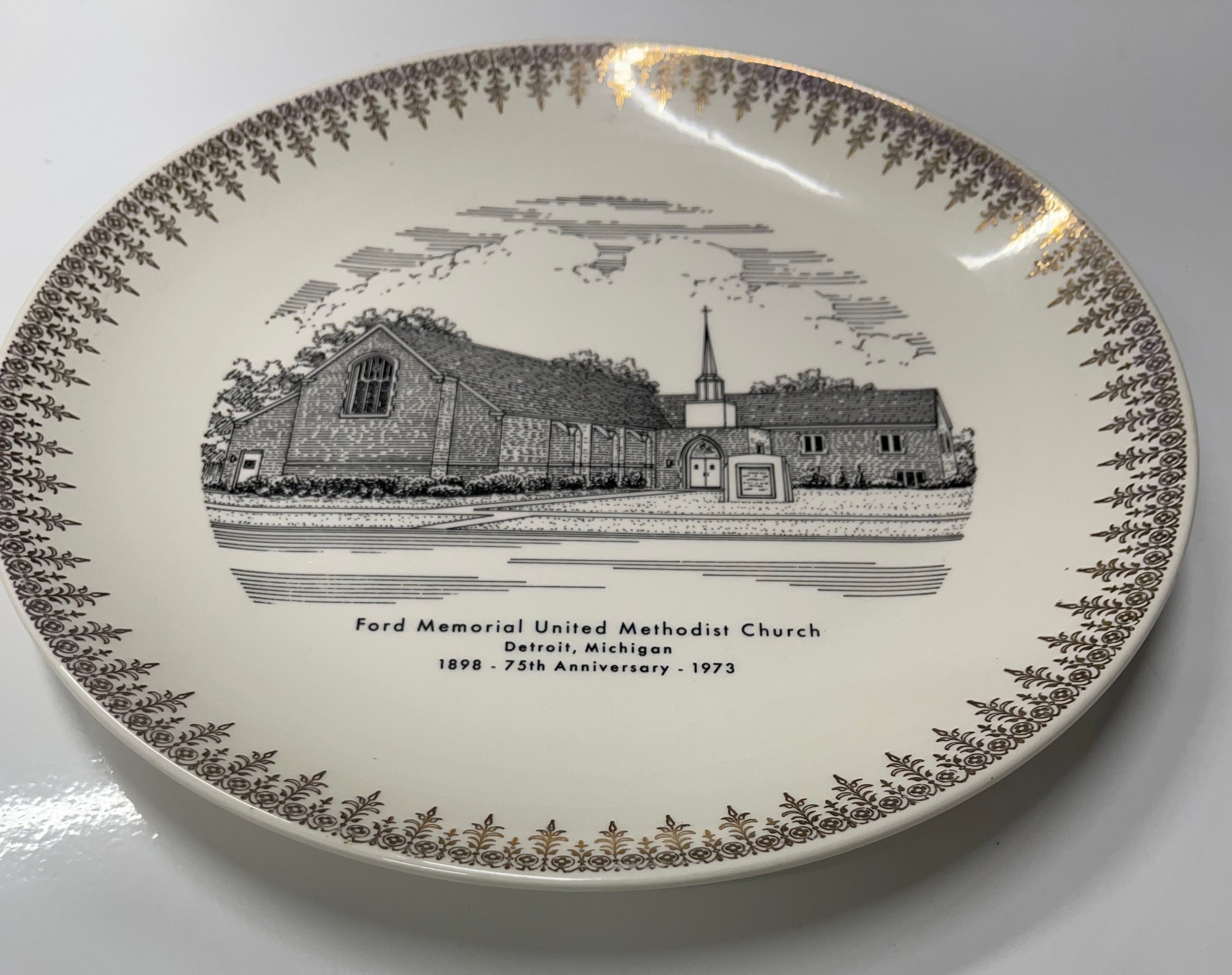 Church Plate - Ford Memorial United Methodist Church 1898 -1973 75th ...